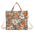 thumbnail image 1 of FORMRS Womens Corduroy Tote Bag Crossbody Shoulder Handbag with Pocket, Rustic Floral, 1 of 7