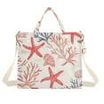 thumbnail image 1 of FORMRS Womens Corduroy Tote Bag Crossbody Shoulder Handbag with Pocket, Starfish Seashell, 1 of 7