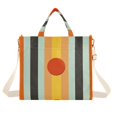thumbnail image 1 of FORMRS Womens Corduroy Tote Bag Crossbody Shoulder Handbag with Pocket, Stripes and Circle, 1 of 7