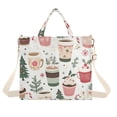thumbnail image 1 of FORMRS Womens Corduroy Tote Bag Crossbody Shoulder Handbag with Pocket, White Christmas Cups, 1 of 7