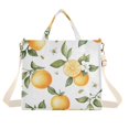 thumbnail image 1 of FORMRS Womens Corduroy Tote Bag Crossbody Shoulder Handbag with Pocket, White Watercolor Oranges, 1 of 7