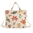 thumbnail image 1 of FORMRS Womens Corduroy Tote Bag Crossbody Shoulder Handbag with Pocket, Yellow Autumn Leaves, 1 of 7