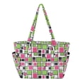 thumbnail image 1 of FORMRS Tote Bag for Women Quilted Large Capacity Travel Work Carry On Shoulder Handbag, Abstract Geometric, 1 of 7