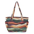 thumbnail image 1 of FORMRS Tote Bag for Women Quilted Large Capacity Travel Work Carry On Shoulder Handbag, Artistic Desert Pattern, 1 of 7