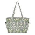 thumbnail image 1 of FORMRS Tote Bag for Women Quilted Large Capacity Travel Work Carry On Shoulder Handbag, Beige Floral, 1 of 7