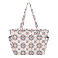 thumbnail image 1 of FORMRS Tote Bag for Women Quilted Large Capacity Travel Work Carry On Shoulder Handbag, Blue Abstract Pattern, 1 of 7