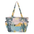 thumbnail image 1 of FORMRS Tote Bag for Women Quilted Large Capacity Travel Work Carry On Shoulder Handbag, Boho Style Sun, 1 of 7