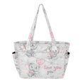 thumbnail image 1 of FORMRS Tote Bag for Women Quilted Large Capacity Travel Work Carry On Shoulder Handbag, Cartoon Elephant, 1 of 7