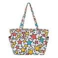thumbnail image 1 of FORMRS Tote Bag for Women Quilted Large Capacity Travel Work Carry On Shoulder Handbag, Colorful Stars, 1 of 7