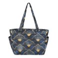 thumbnail image 1 of FORMRS Tote Bag for Women Quilted Large Capacity Travel Work Carry On Shoulder Handbag, Elegance Art Pattern, 1 of 7