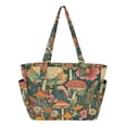 thumbnail image 1 of FORMRS Tote Bag for Women Quilted Large Capacity Travel Work Carry On Shoulder Handbag, Floral Mushroom, 1 of 7