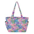 thumbnail image 1 of FORMRS Tote Bag for Women Quilted Large Capacity Travel Work Carry On Shoulder Handbag, Gradient Starfish Pattern, 1 of 7