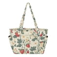 thumbnail image 1 of FORMRS Tote Bag for Women Quilted Large Capacity Travel Work Carry On Shoulder Handbag, Small Strawberry Pattern, 1 of 7