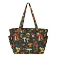 thumbnail image 1 of FORMRS Tote Bag for Women Quilted Large Capacity Travel Work Carry On Shoulder Handbag, Various Mushrooms Pattern, 1 of 7