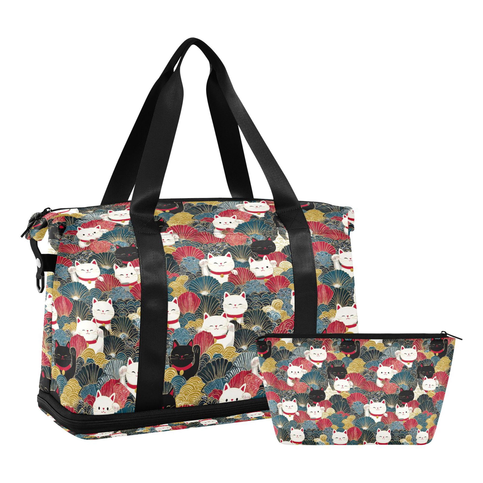 FORMRS Travel Duffel Bag with Shoes Compartment Expandable Carry-on ...