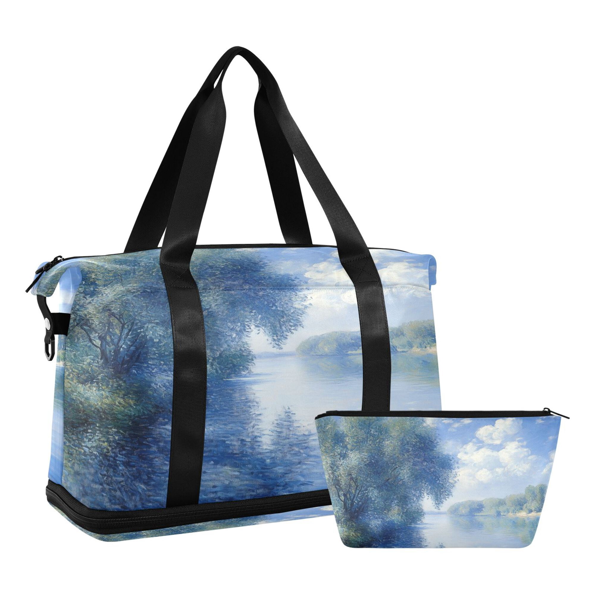 FORMRS Travel Duffel Bag with Shoes Compartment Expandable Carry-on ...
