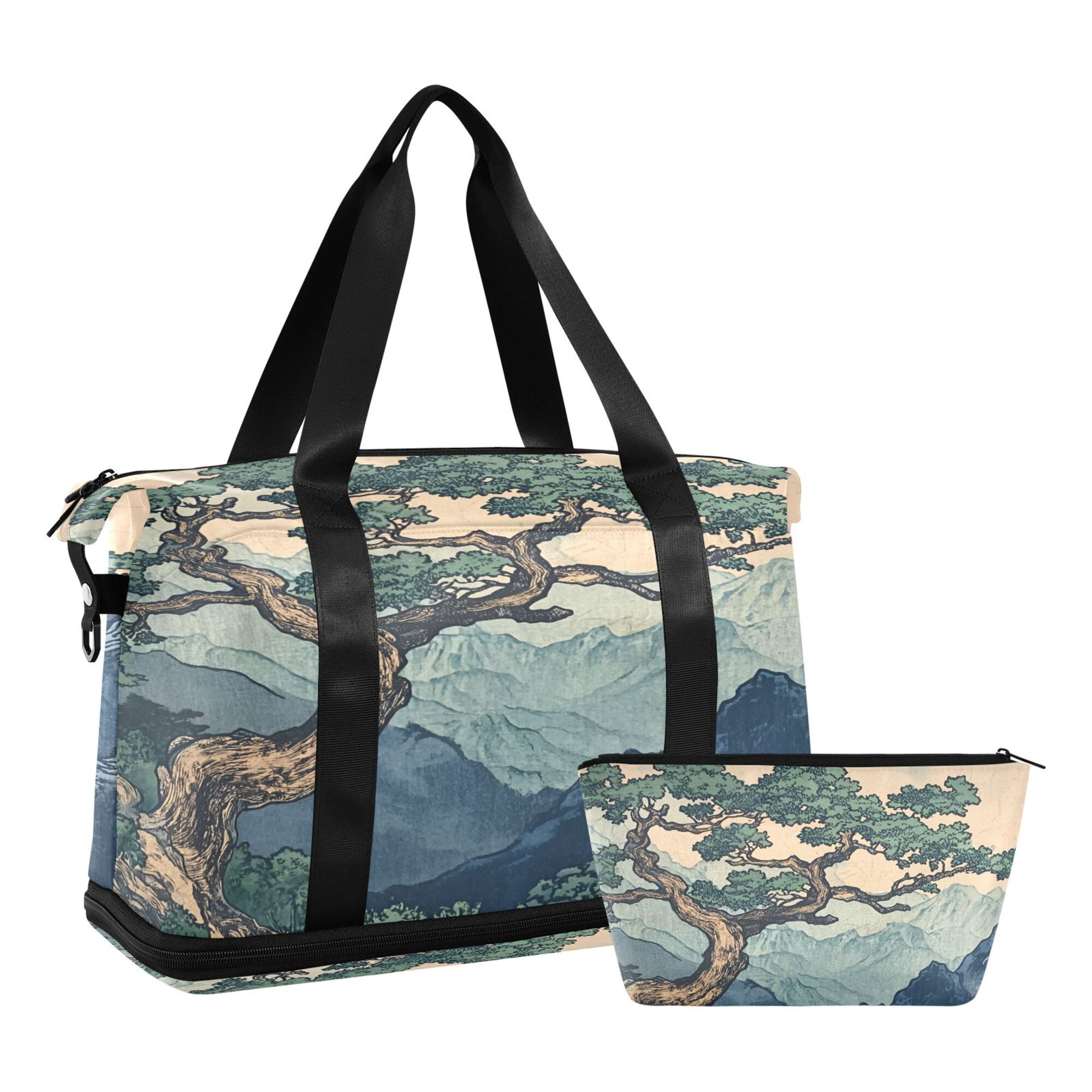 FORMRS Travel Duffel Bag with Shoes Compartment Expandable Carry-on ...