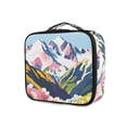 thumbnail image 1 of FORMRS Travel Makeup Bag Large Capacity Train Case Cosmetic Organizer with Adjustable Dividers, Abstract Mountain, 1 of 8