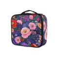 thumbnail image 1 of FORMRS Travel Makeup Bag Large Capacity Train Case Cosmetic Organizer with Adjustable Dividers, Beautiful Floral Pattern, 1 of 8