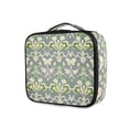 thumbnail image 1 of FORMRS Travel Makeup Bag Large Capacity Train Case Cosmetic Organizer with Adjustable Dividers, Beige Floral, 1 of 8