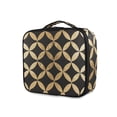 thumbnail image 1 of FORMRS Travel Makeup Bag Large Capacity Train Case Cosmetic Organizer with Adjustable Dividers, Black Geometric, 1 of 8