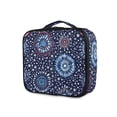 thumbnail image 1 of FORMRS Travel Makeup Bag Large Capacity Train Case Cosmetic Organizer with Adjustable Dividers, Blue Fireworks Pattern, 1 of 8