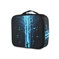 thumbnail image 1 of FORMRS Travel Makeup Bag Large Capacity Train Case Cosmetic Organizer with Adjustable Dividers, Blue Tree, 1 of 8