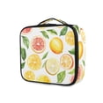 thumbnail image 1 of FORMRS Travel Makeup Bag Large Capacity Train Case Cosmetic Organizer with Adjustable Dividers, Candy Lemon, 1 of 8