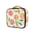 thumbnail image 1 of FORMRS Travel Makeup Bag Large Capacity Train Case Cosmetic Organizer with Adjustable Dividers, Candy Orange, 1 of 8