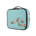 thumbnail image 1 of FORMRS Travel Makeup Bag Large Capacity Train Case Cosmetic Organizer with Adjustable Dividers, Capybara Splash, 1 of 8