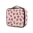 thumbnail image 1 of FORMRS Travel Makeup Bag Large Capacity Train Case Cosmetic Organizer with Adjustable Dividers, Cherries Pattern, 1 of 8