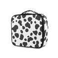 thumbnail image 1 of FORMRS Travel Makeup Bag Large Capacity Train Case Cosmetic Organizer with Adjustable Dividers, Cow Spots, 1 of 8