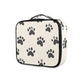 thumbnail image 1 of FORMRS Travel Makeup Bag Large Capacity Train Case Cosmetic Organizer with Adjustable Dividers, Cute Cat Paw, 1 of 8