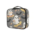 thumbnail image 1 of FORMRS Travel Makeup Bag Large Capacity Train Case Cosmetic Organizer with Adjustable Dividers, Cute Ghosts, 1 of 8