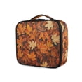 thumbnail image 1 of FORMRS Travel Makeup Bag Large Capacity Train Case Cosmetic Organizer with Adjustable Dividers, Fall Pattern, 1 of 8