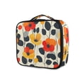 thumbnail image 1 of FORMRS Travel Makeup Bag Large Capacity Train Case Cosmetic Organizer with Adjustable Dividers, Floral Pattern, 1 of 8