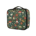 thumbnail image 1 of FORMRS Travel Makeup Bag Large Capacity Train Case Cosmetic Organizer with Adjustable Dividers, Forest Mushroom Pattern, 1 of 8