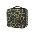 thumbnail image 1 of FORMRS Travel Makeup Bag Large Capacity Train Case Cosmetic Organizer with Adjustable Dividers, Green Leopard Pattern, 1 of 8