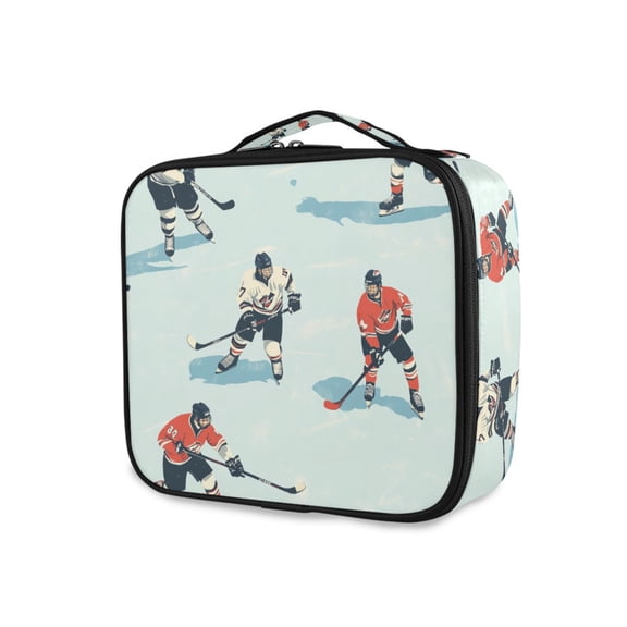 FORMRS Travel Makeup Bag Large Capacity Train Case Cosmetic Organizer with Adjustable Dividers, Ice Play