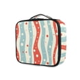 thumbnail image 1 of FORMRS Travel Makeup Bag Large Capacity Train Case Cosmetic Organizer with Adjustable Dividers, Light Blue Pattern, 1 of 8