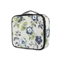 thumbnail image 1 of FORMRS Travel Makeup Bag Large Capacity Train Case Cosmetic Organizer with Adjustable Dividers, Light Floral Pattern, 1 of 8