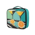 thumbnail image 1 of FORMRS Travel Makeup Bag Large Capacity Train Case Cosmetic Organizer with Adjustable Dividers, Orange Glasses, 1 of 8