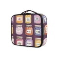 thumbnail image 1 of FORMRS Travel Makeup Bag Large Capacity Train Case Cosmetic Organizer with Adjustable Dividers, Purple Jam, 1 of 8