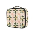 thumbnail image 1 of FORMRS Travel Makeup Bag Large Capacity Train Case Cosmetic Organizer with Adjustable Dividers, Retro Black Stars, 1 of 8