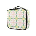 thumbnail image 1 of FORMRS Travel Makeup Bag Large Capacity Train Case Cosmetic Organizer with Adjustable Dividers, Retro Yellow Stars, 1 of 8