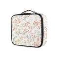 thumbnail image 1 of FORMRS Travel Makeup Bag Large Capacity Train Case Cosmetic Organizer with Adjustable Dividers, Small Floral Pattern, 1 of 8