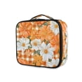 thumbnail image 1 of FORMRS Travel Makeup Bag Large Capacity Train Case Cosmetic Organizer with Adjustable Dividers, Sunny Floral, 1 of 8
