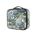 thumbnail image 1 of FORMRS Travel Makeup Bag Large Capacity Train Case Cosmetic Organizer with Adjustable Dividers, Watercolor Hydrangeas Pattern, 1 of 8
