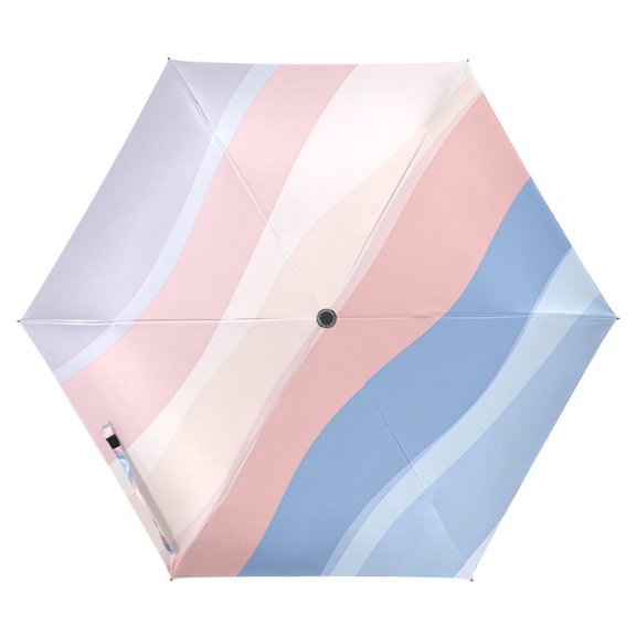 FORMRS Travel Umbrella Folding Auto Open Close Windproof Rain UV Protection, Abstract Blue