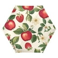 thumbnail image 1 of FORMRS Travel Umbrella Folding Auto Open Close Windproof Rain UV Protection, Apple Leaves Pattern, 1 of 8